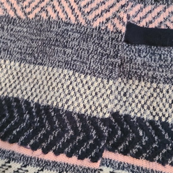 Alia Navy & Pink Cardigan. - Picture 5 of 12